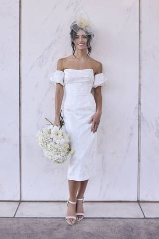 Picture of Jacquard Midi Dress with Removable Sleeves